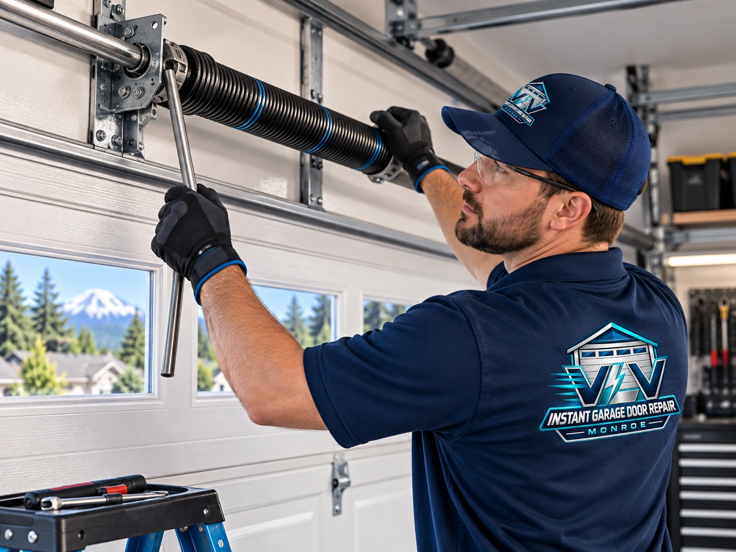 Garage Door Spring Replacement in Monroe WA